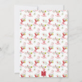 水彩 メリー 麻雀 クリスマス カクテル パーティ 招待状 (裏面)