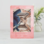 水彩 メロウ ローズ エレガント クリスマス カード (スタンド正面)