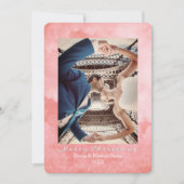 水彩 メロウ ローズ エレガント クリスマス カード (正面)