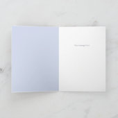 水彩(ユダヤ教)メノラー折りたたみハヌカード シーズンカード (内部)