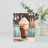 水彩、ルートビール、ポストクロッシング ポストカード (スタンド正面)