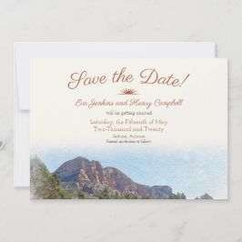 水彩：ロマンチックな砂漠日付カードを保存 セーブザデート