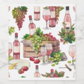 水彩 ワインラベル (シングルラベル)