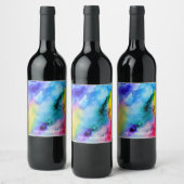 水彩 ワインラベル (ボトル)