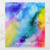 水彩 ワインラベル (シングルラベル)