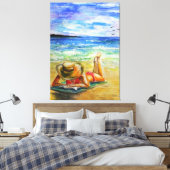 水彩-ワンパーフェクトデイ キャンバスプリント (インサイチュ (寝室))