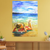 水彩-ワンパーフェクトデイ キャンバスプリント (インサイチュ (リビング))