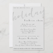 水彩 ヴォーグ ホリデー ファッションショー 招待状 (裏面)