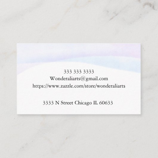 水彩 名刺 (裏面)