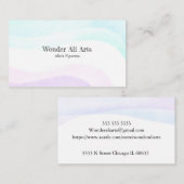 水彩 名刺 (正面/裏面)