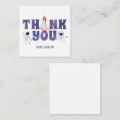 水彩 外宇宙 感謝カード ノートカード (正面/裏面)