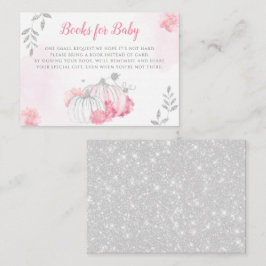 水彩 小かぼちゃ ローズゴールドの赤ちゃんの本 エンクロージャーカード