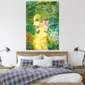 水彩-幸せ キャンバスプリント (インサイチュ (寝室))