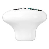 水彩（昆虫）オオカバマダラ、モナーク蝶カラフル セラミックノブ (側面)