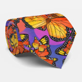 水彩（昆虫）オオカバマダラ、モナーク蝶6 ネクタイ (ロール)
