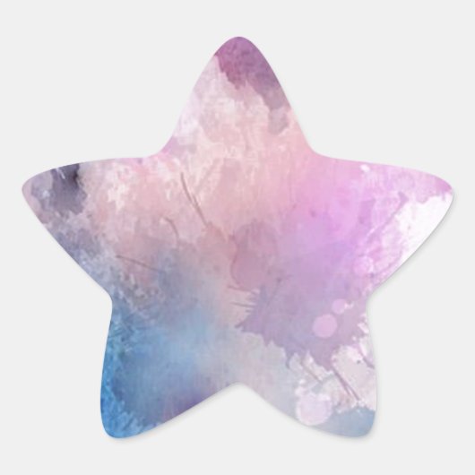 水彩 星シール (正面)
