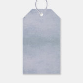 水彩 星空の冬の森 ギフトタグ (裏面)