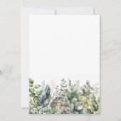 水彩 月 Eid Mubarak ゴールドアクセント 垂直 シーズンカード (裏面)