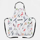 水彩、果実及び野菜 エプロン (正面)