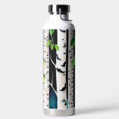 水彩《植物》アスペン木 ウォーターボトル (左面)
