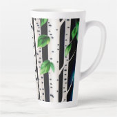 水彩《植物》アスペン木 カフェラテマグ (右)