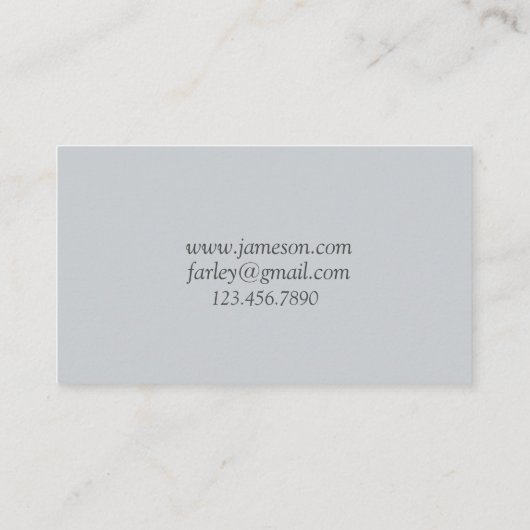 水彩《植物》アスペン樺の木木 名刺 (裏面)