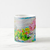 水彩（横） 2 コーヒーマグカップ (中央)