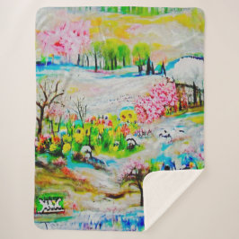 水彩（横） 2 シェルパブランケット