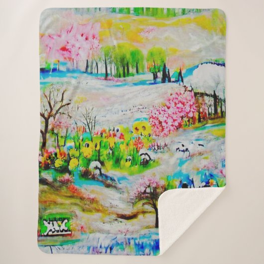 水彩（横） 2 シェルパブランケット (正面)