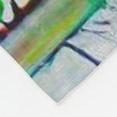 水彩（横） 2 フリースブランケット (角)