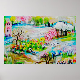 水彩(横) 2 ポスター