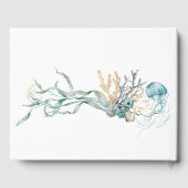 水彩 海の中のクラゲ  ゲストブック (裏面)