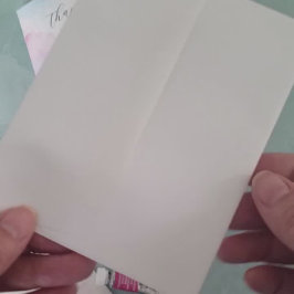 水彩（海岸線による）サンキューカード 案内状