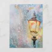 水彩（淡いクリスマス）はがき ポストカード (正面)