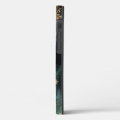 水彩（濃い緑）グラデーションと金ゴールド Case-Mate iPhoneケース (裏面 / 左)
