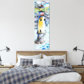 水彩 – 灯台 キャンバスプリント (インサイチュ (寝室))