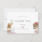 水彩 焼き菓子 誕生日パーティー サンキューカード (正面)