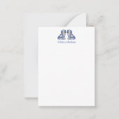 水彩(犬)スタッフォードドッグパーソナライズされた ノートカード (正面)