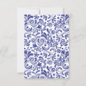 水彩(犬)スタッフォードドッグパーソナライズされた ノートカード (裏面)