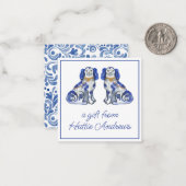 水彩（犬）スタッフォード犬ギフトエンクロージャー ノートカード (正面/裏面インサイチュ)