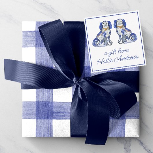 水彩（犬）スタッフォード犬ギフトエンクロージャー ノートカード