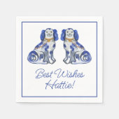 水彩（犬）スタッフォード犬 スタンダードカクテルナプキン (正面)