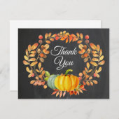 水彩 秋のトマト 感謝カード (正面/裏面)