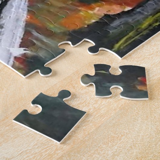 水彩 – 秋は来の – サイズを選択 ジグソーパズル (側面)