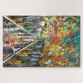 水彩 – 秋は来の – サイズを選択 ジグソーパズル (横)