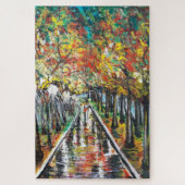 水彩 – 秋は来の – サイズを選択 ジグソーパズル (縦)