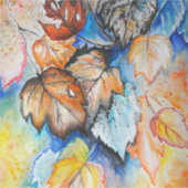 水彩 – 紅葉 シール (正面)