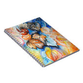 水彩 – 紅葉 ノートブック (右側)