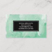 水彩（緑） 名刺 (裏面)