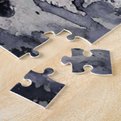 水彩 – 自然レディ – アート – カスタマイズ –  ジグソーパズル (側面)